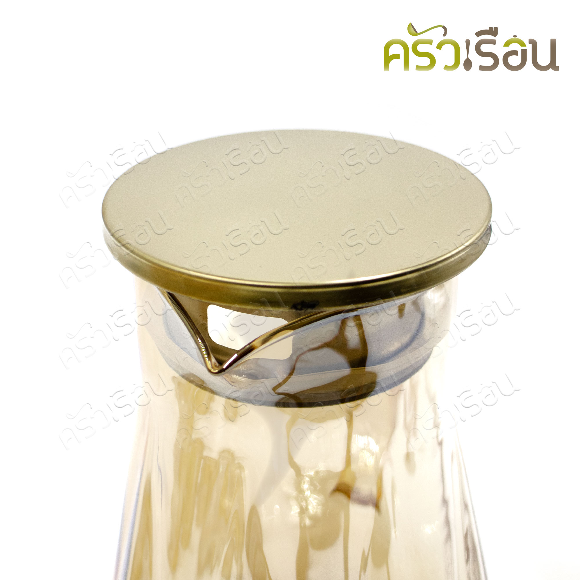 US [ 7-piece ] water pitcher with 6 cups, Honey GP-7H [1.4 L. pitcher with lid, 6 cups, 220 ml.]