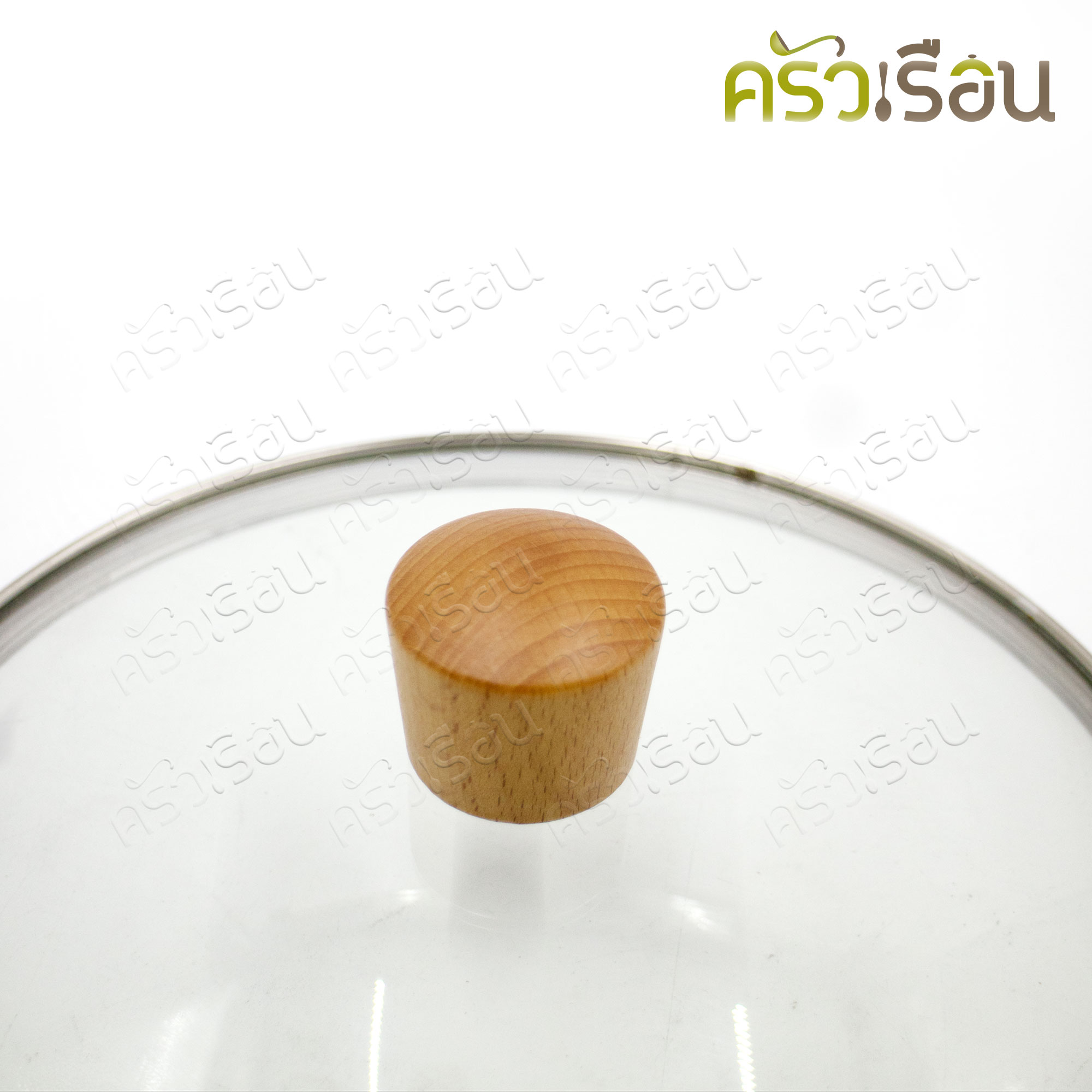 Double Arrow glass lid 22.5 cm., wooden handle 1-262022. Use with sauce pot diameter 22 cm.
