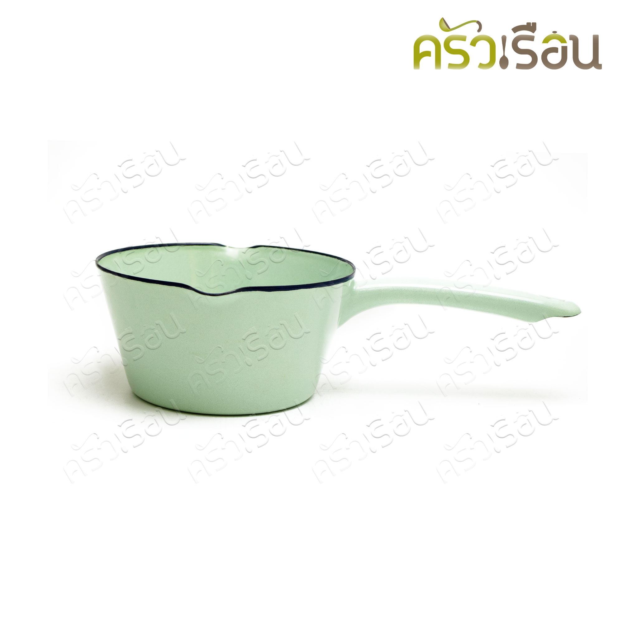 Rabbit Brand หม้อด้ามเคลือบ พรีเมี่ยม มิลค์แพน 14 ซม. 400 มล. ตรากระต่าย ราคาต่อใบ หม้อด้าม