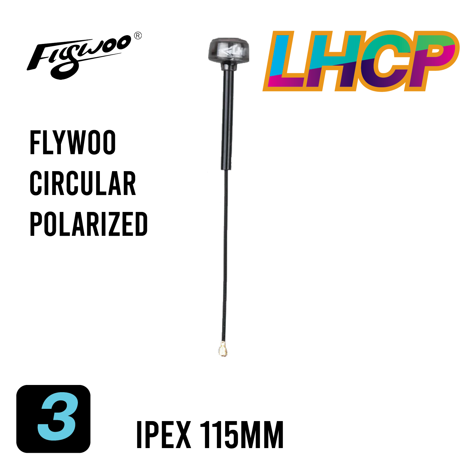 LHCP HD Antenna เสาอากาศโดรน สามารถใช้กับอุปกรณ์ AirUnit Vista FPV Goggle ดีเจไอ โดรน FPV RACING Drone
