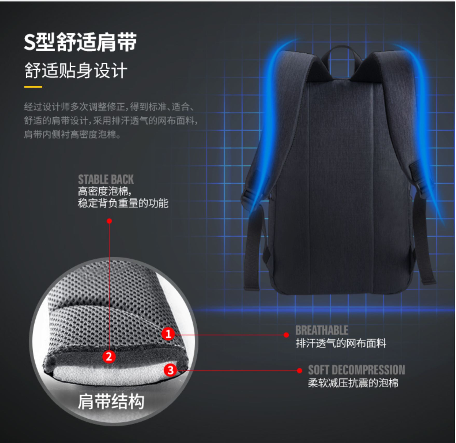AspenSport Backpack Laptop กระเป๋าสะพายหลัง กระเป๋าโน๊ตบุ๊ค 14-16 นิ้ว รุ่น AS-B83 สีเหลีอง