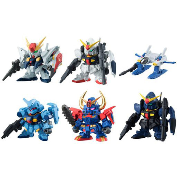 Bandai (ครบ Set 6 ลูก) Gundam Gashapon Senshi Forte 03 4549660132615 (Plastic Model)