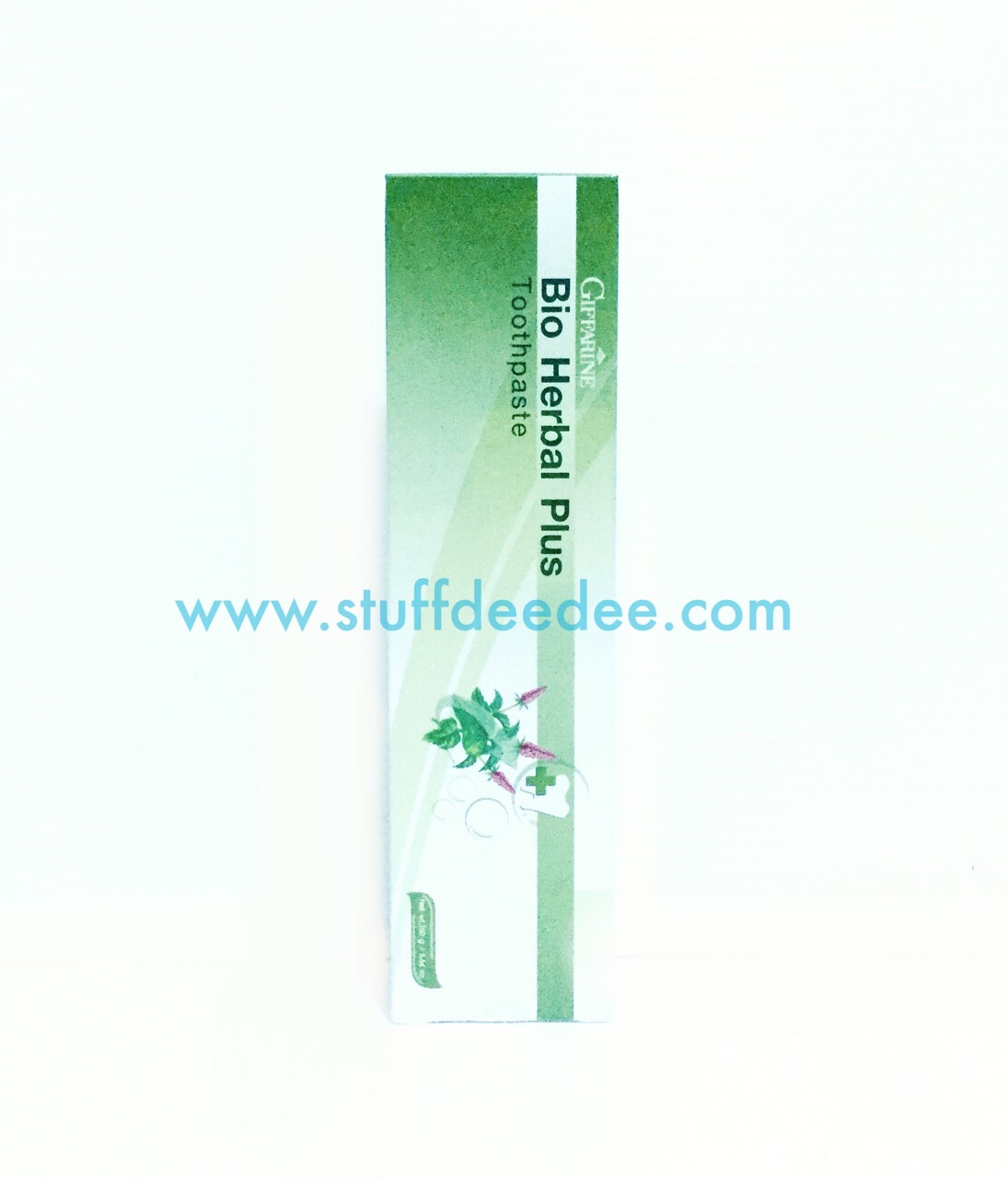 ยาสีฟัน Giffarine Bio Herbal Plus มีส่วนผสมของ Stay-C 50 ช่วยบำรุงเหงือกให้แข็งแรง พร้อมสมุนไพรไทยและต่างประเทศ รวม 11 ชนิด
