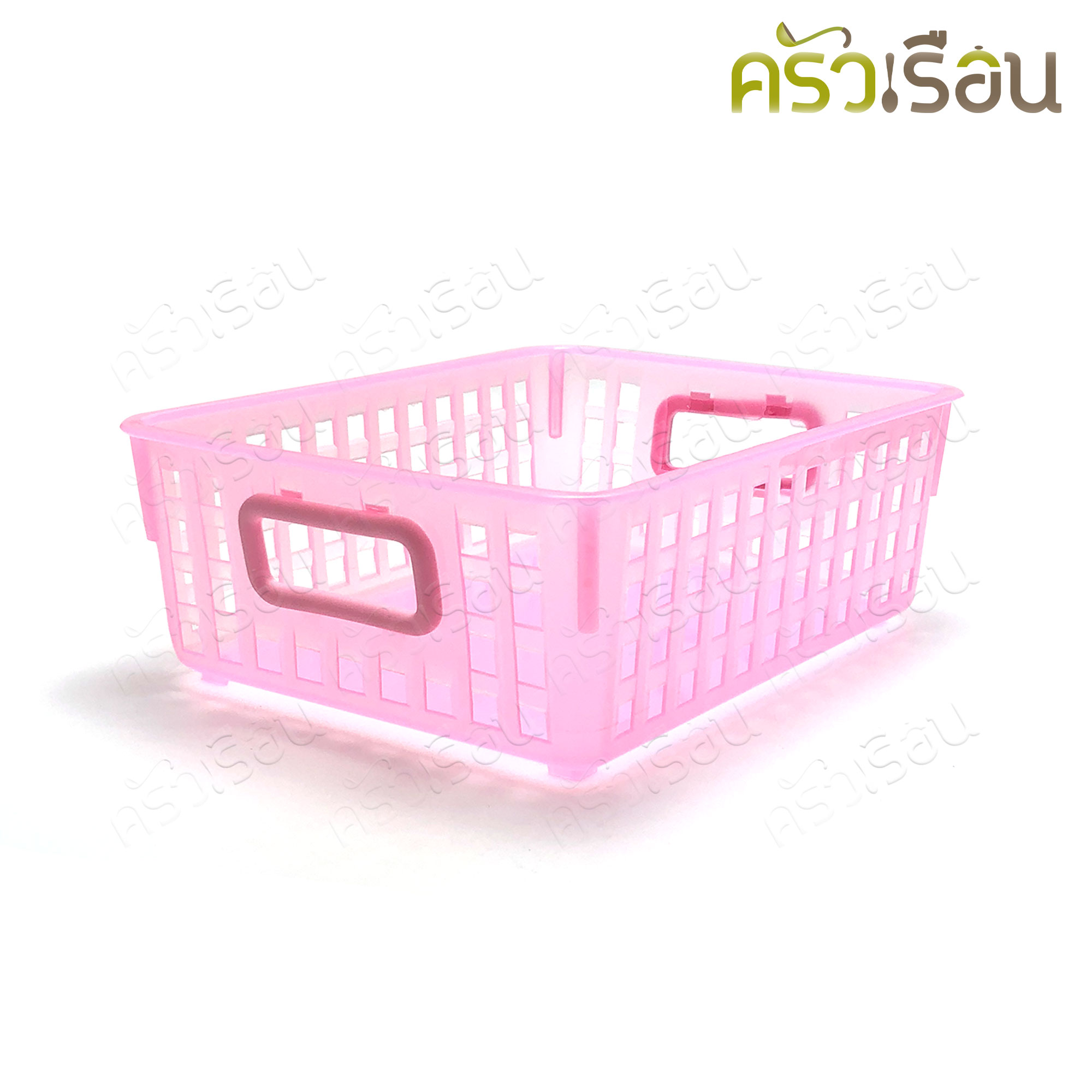 MOC ตะกร้าเหลี่ยม ทรงเตี้ย คละสี เลือกสีไม่ได้ 20.3 x 26.5 x สูง 9.5 ซม. AJ B-22SL [ ตะกร้า ตะแกรง ]