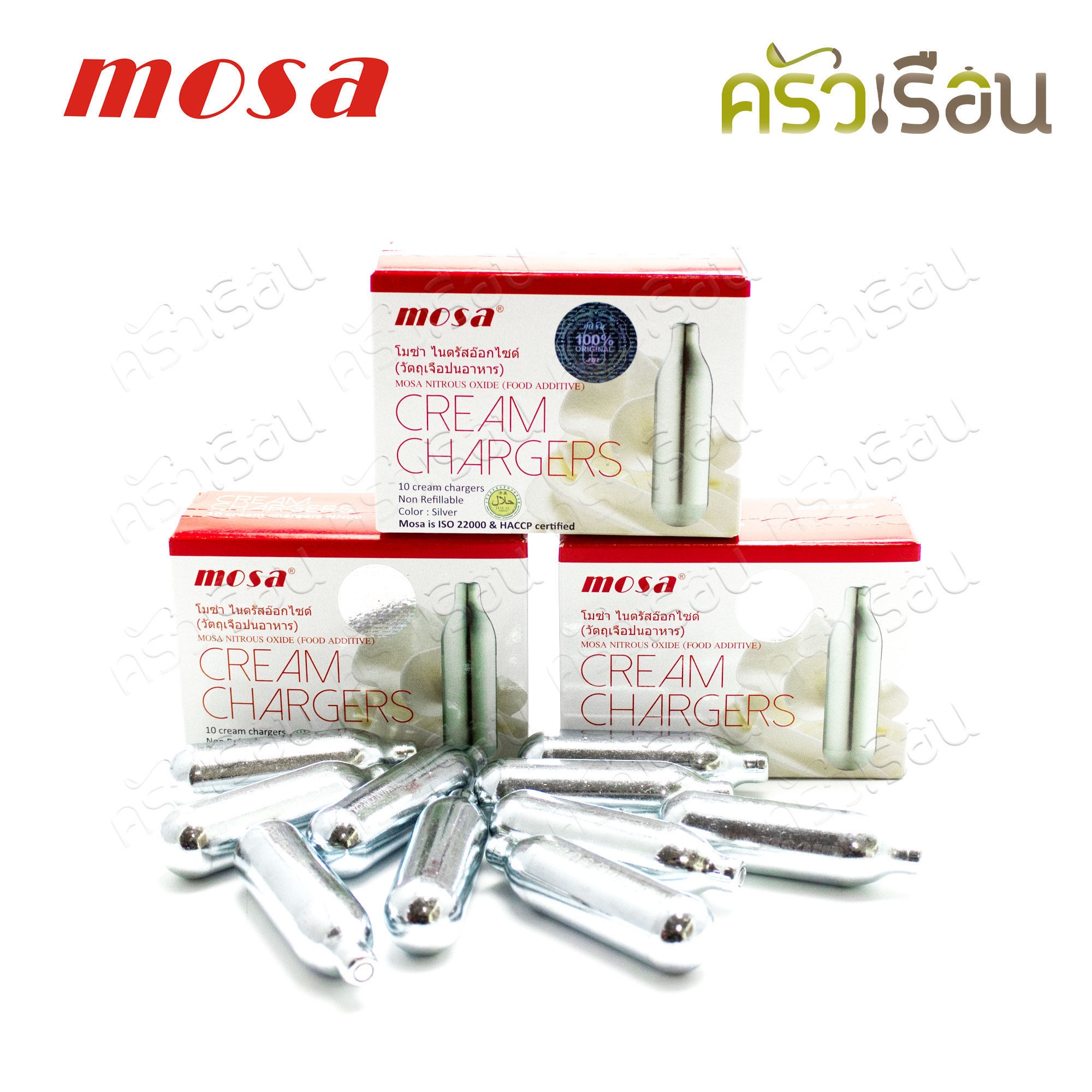 Mosa Whipping Cream Gas 3 boxes [10 tubes per box x 3 boxes (N2O)]