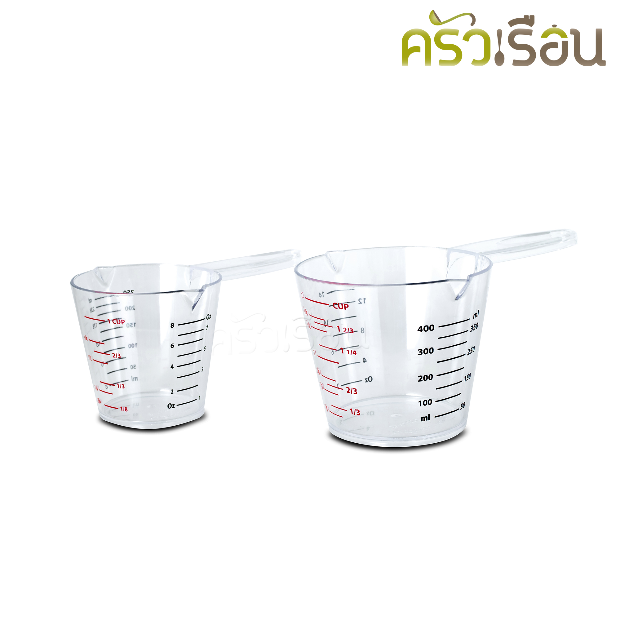 Reangwa Standard ถ้วยตวง พลาสติก มีสเกล ใส PS ถ้วยตวงของเหลว