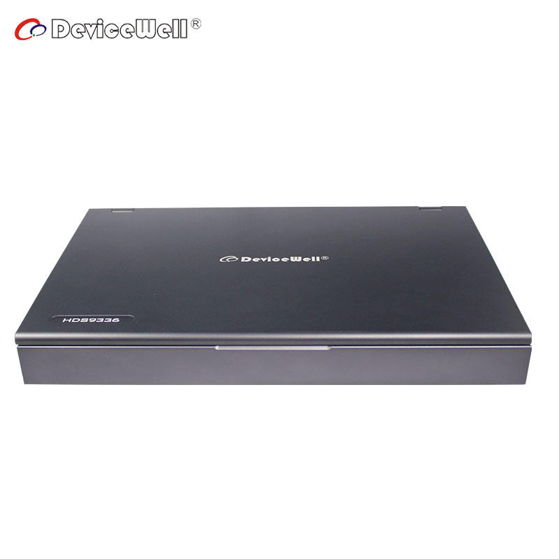 DeviceWell HDS9326: เครื่องสลับสัญญาณวิดีโอ Full HD 6 ช่อง (4x SDI, 2x HDMI) แบบ All-in-One พร้อมจอภาพ 11.6 นิ้ว (แนวตั้ง), บันทึก/สตรีมมิ่ง, Keying สำหรับ Broadcast และ Social Media Live Production