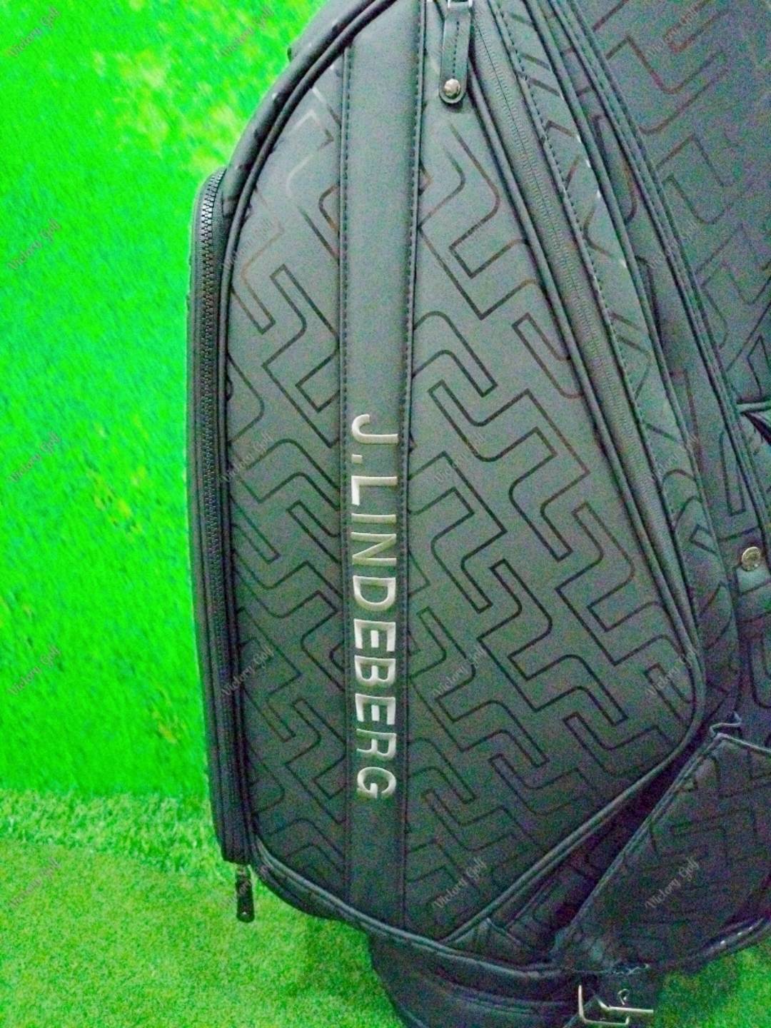 Golf Bag J.LINDEBERG ( PU Material ) 9.5 Black Color