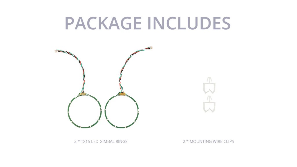 RADIOMASTER LED Gimbal Rings for TX15 Series Radioอุปกรณ์โดรน Drone