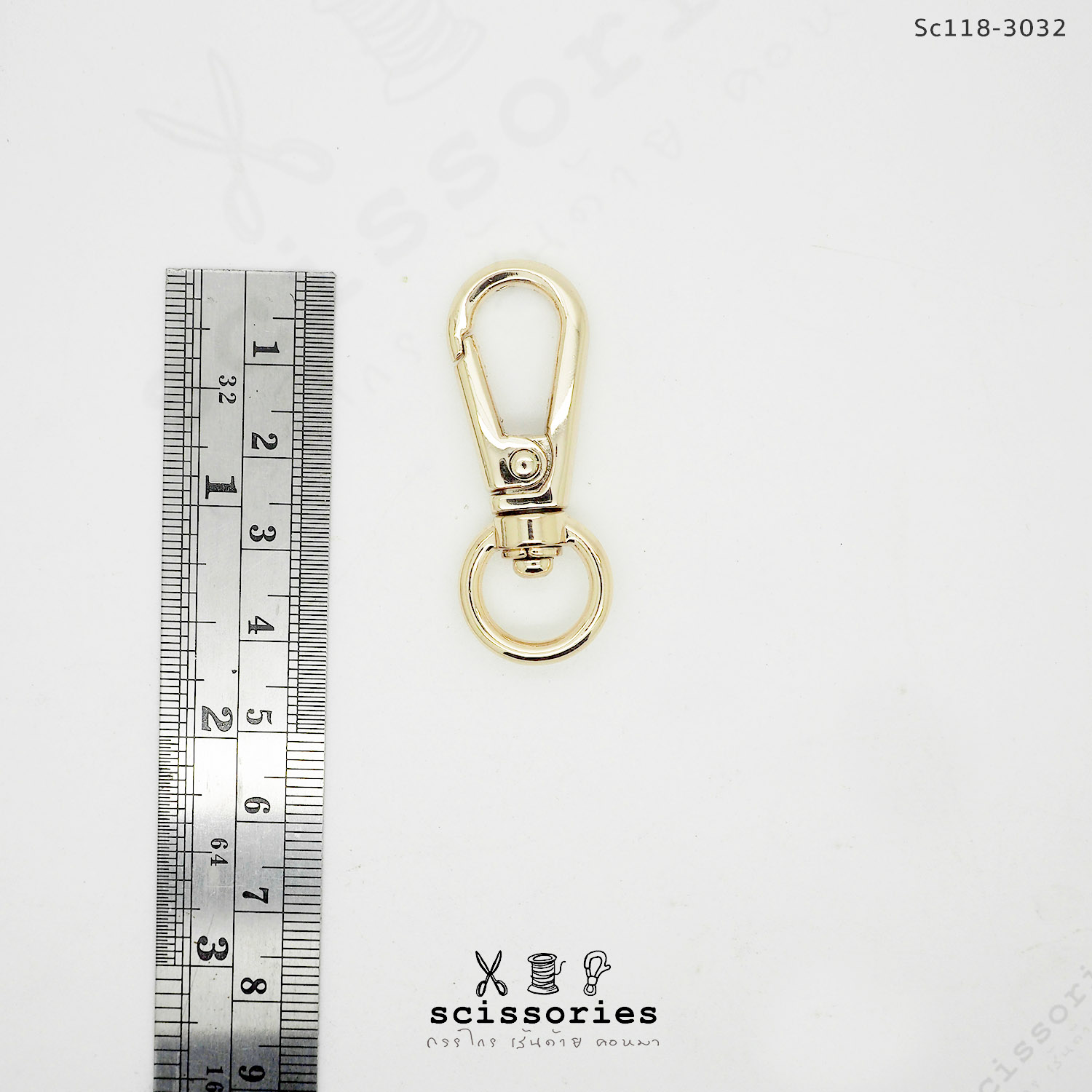 คอหมา 1.1 cm สีทอง gold /2 ตัว
