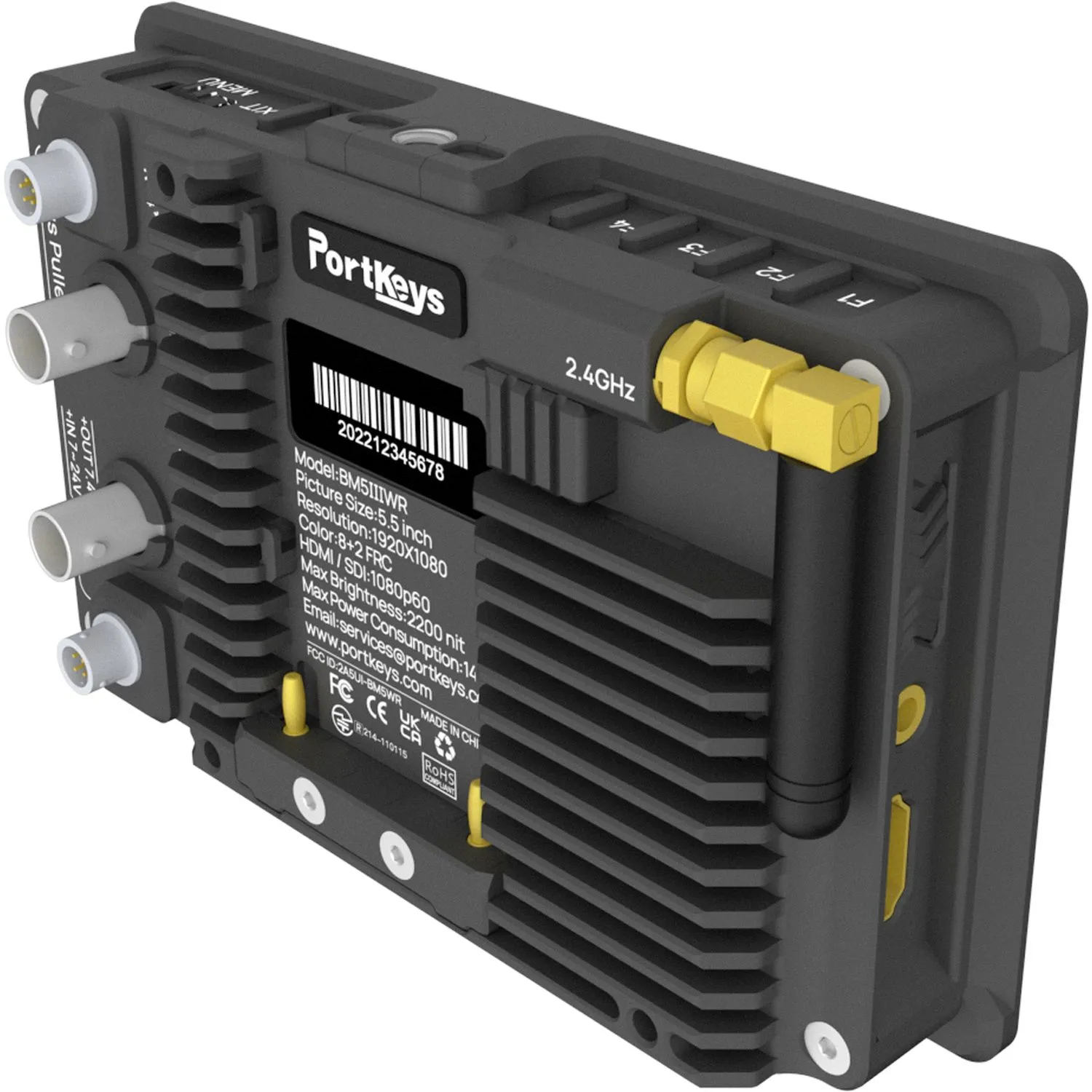 Portkeys BM5III WR: จอภาพ Field Monitor ขนาด 5.5 นิ้ว ระดับมืออาชีพ พร้อมการควบคุมกล้องไร้สายและการแสดงผล 3D LUT