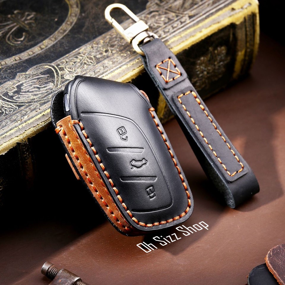 เคสรีโมทรถ MG 5 2022 งานหนังม้า พรีเมียมเกรด Premium Grade Hallmo HANDMADE ทรงคลาสสิค (Horse Leather Key Case Key Sets ; MG Key MG 5 , HS, MG EZS NEW, MG ZS 2020S
