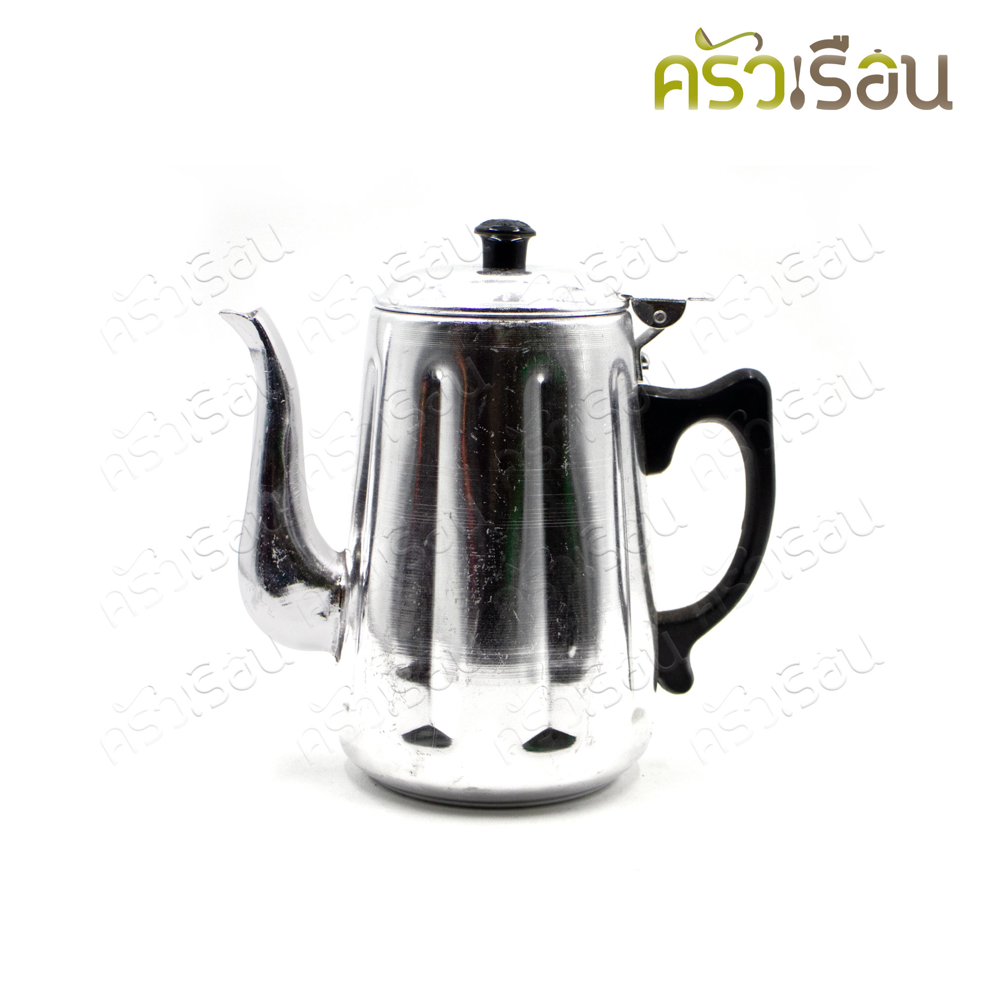 Basket brand, aluminum coffee jug, tall shape, plain pattern, 1.6 L., Ø 12 cm. tea pot