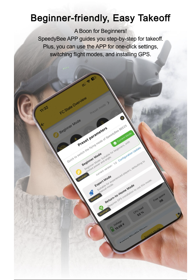 [D25-1] SpeedyBee Bee25 2.5 inch Drone HD O3 Air Unit FPV อุปกรณ์โดรน Drone