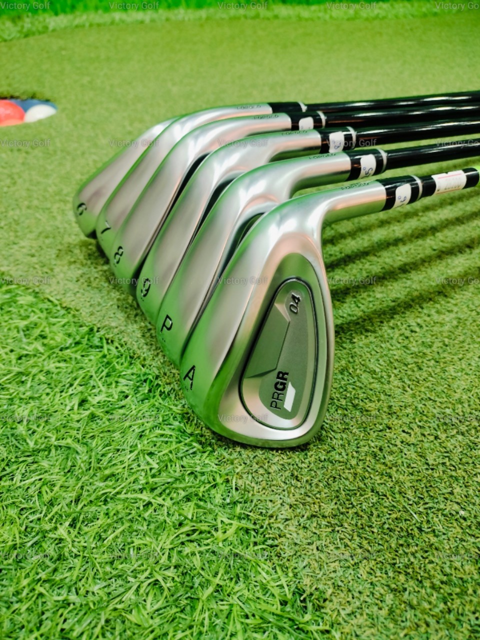 Iron set PRGR 04 Forged 6-9, Pw, Aw ( MCI/ S/ TQ: 3.0 ) 60g. 6 pcs. ปี2024