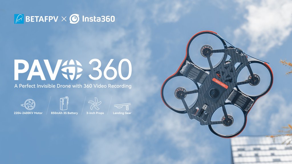 [A30-4] BETAFPV Pavo360 FPV Quadcopter 3" 6S ซิ่ง ติดกล้อง 360องศา RTF ของเล่นวิทยุบังคับ