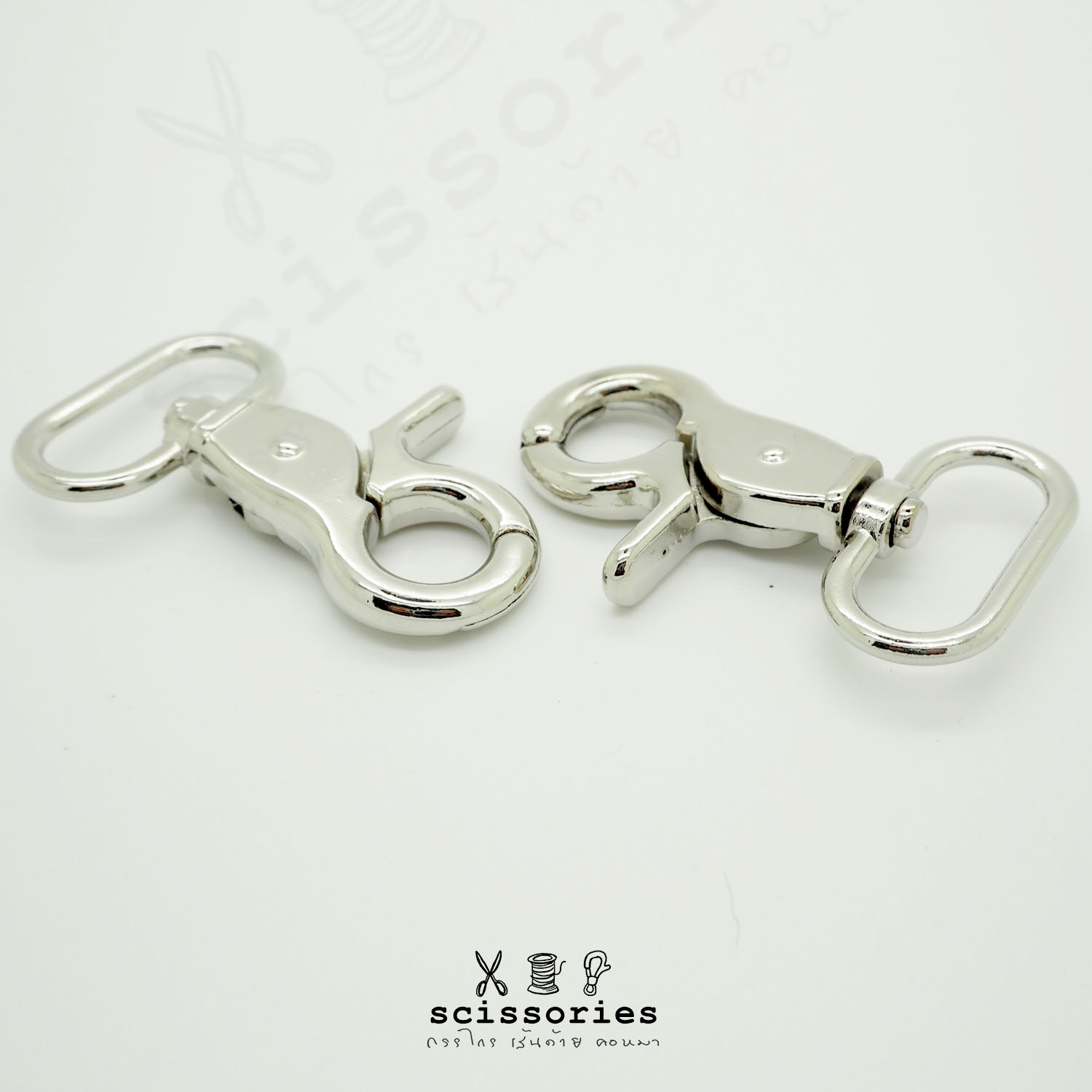 คอหมา 1 in สีเงิน/2 ตัว