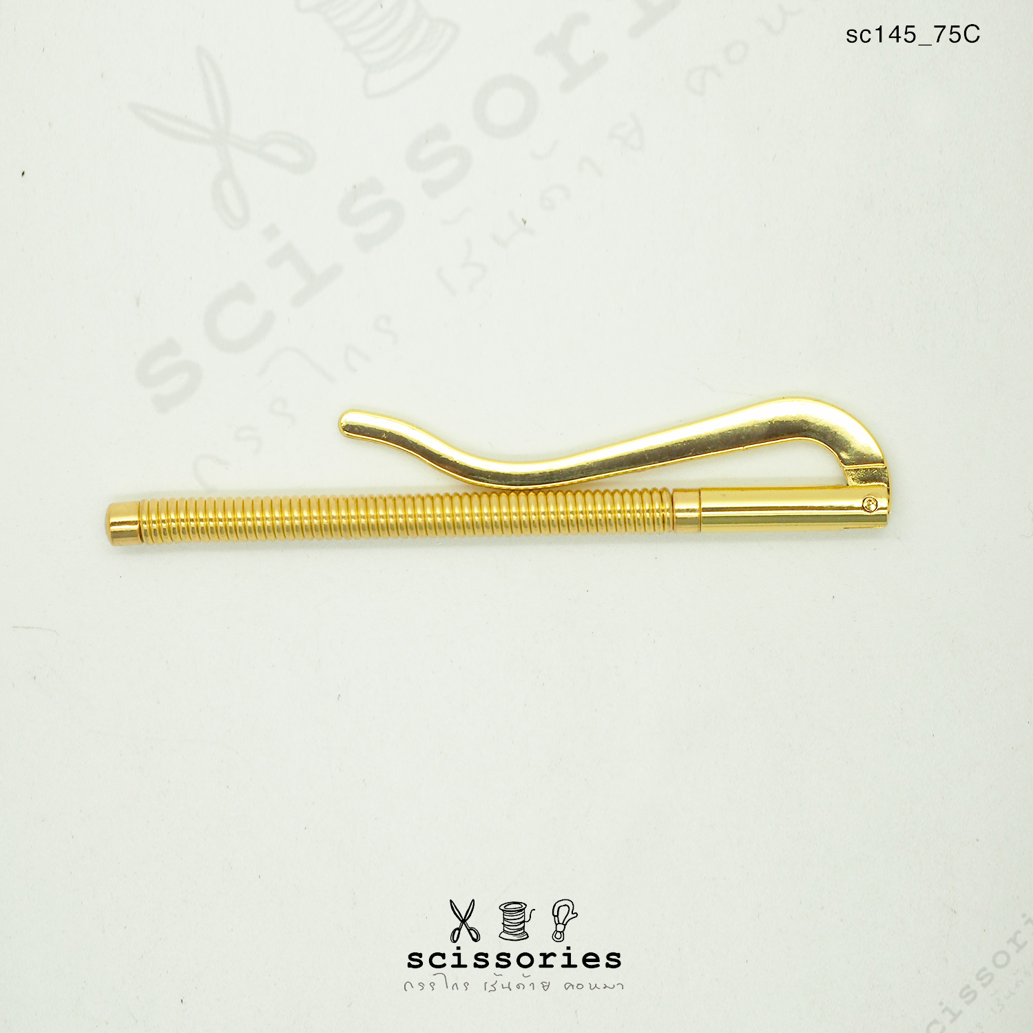 ตัวหนีบแบงค์ 7.5 cm สีทอง/2ตัว