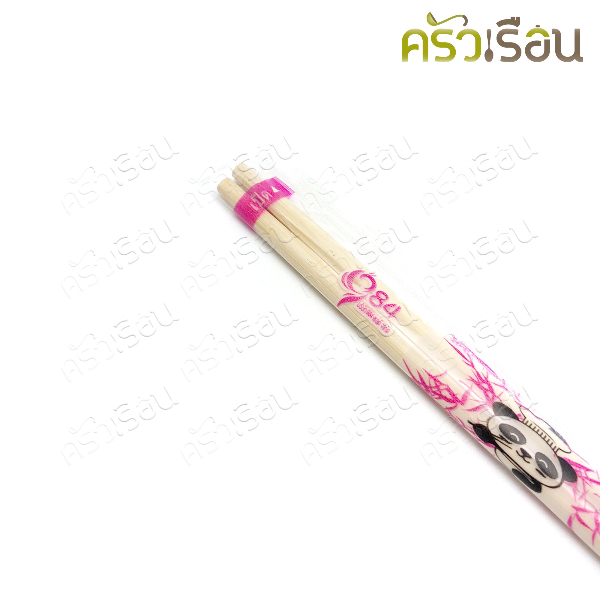 ตะเกียบไม้ ใช้แล้วทิ้ง ตะเกียบอนามัย ตะเกียบไม้ไผ่ (แพคละประมาณ 70 คู่+/-) ตราแพนด้า แพ็คแยกเป็นคู่