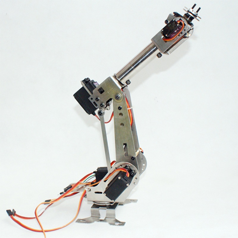 New Arrival DIY 6DOF Aluminum Robot Arm 6 Axis Rotating Mechanical Robot Arm Kit ( ไม่รวมเซอร์โว )