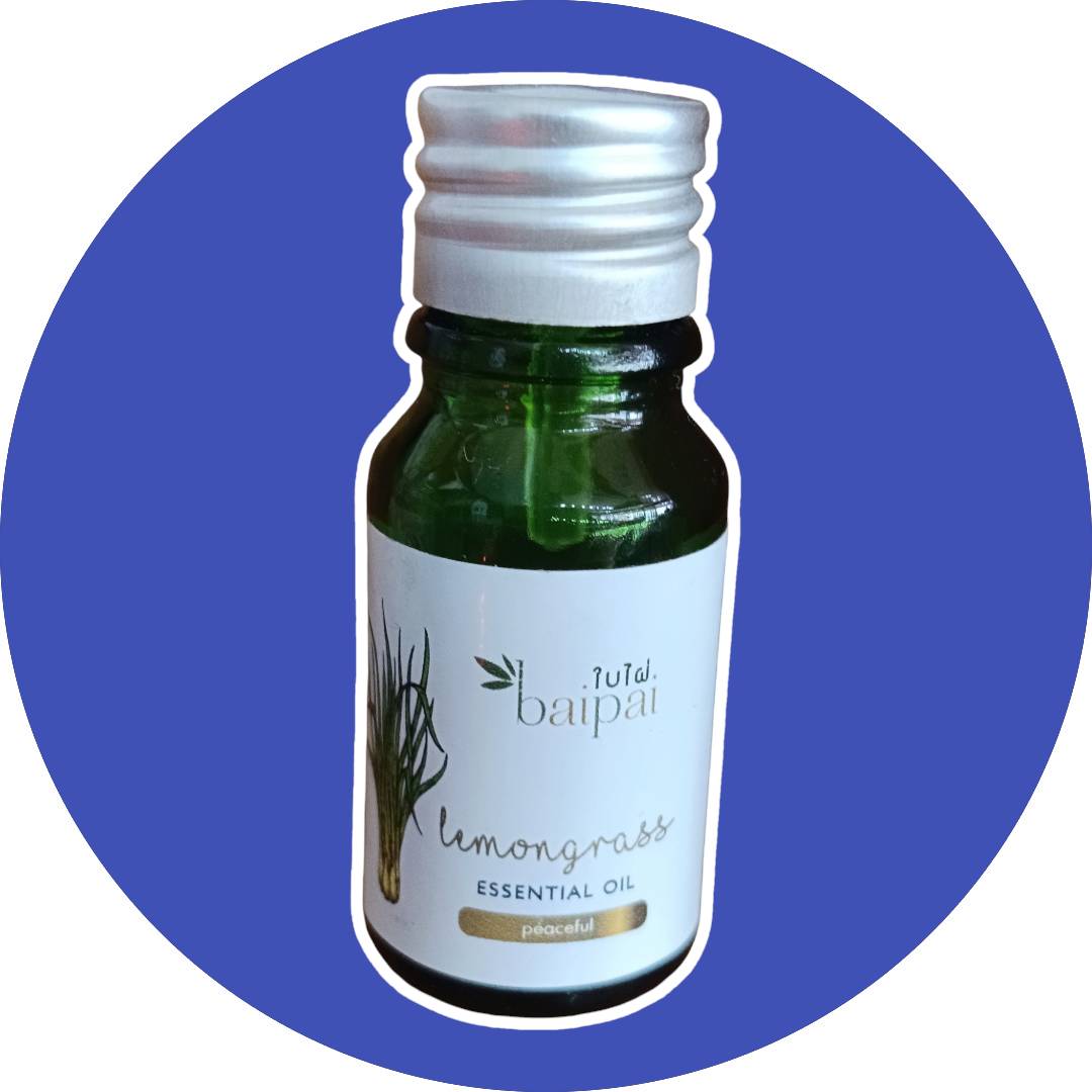 100% น้ำมันหอมระเหยแท้ กลิ่นLemongrass (ปรับพลังงานในจักระที่ 6)