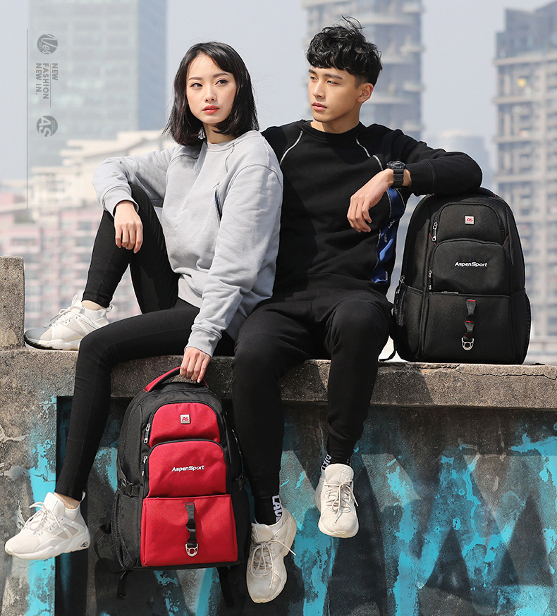 AspenSport Backpack Laptop กระเป๋าสะพายหลัง กระเป๋าโน๊ตบุ๊ค 14-16 นิ้ว กระเป๋าเดินทาง รุ่น AS-B63 ขนาด สีน้ำเงิน