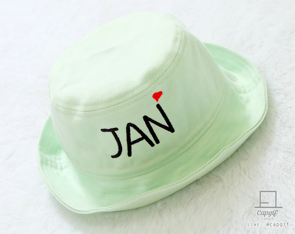 หมวกbucketปักชื่อ