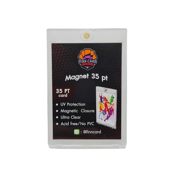 Finncard Magnet 35pt สำหรับการ์ด 64x89mm Magnetic Holder กรอบแม่เหล็ก มีฟิล์มกันรอย FSMH356489 (การ์ด)