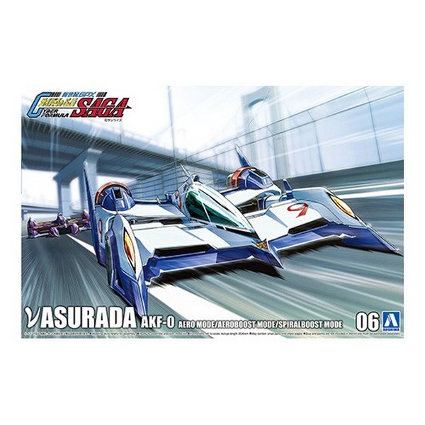 Aoshima No.06 Cyber Formula 1/24 New Asurada AKF-0 Aero / AeroBoost / SpiralBoost Mode 4905083059081 (Plastic Model)