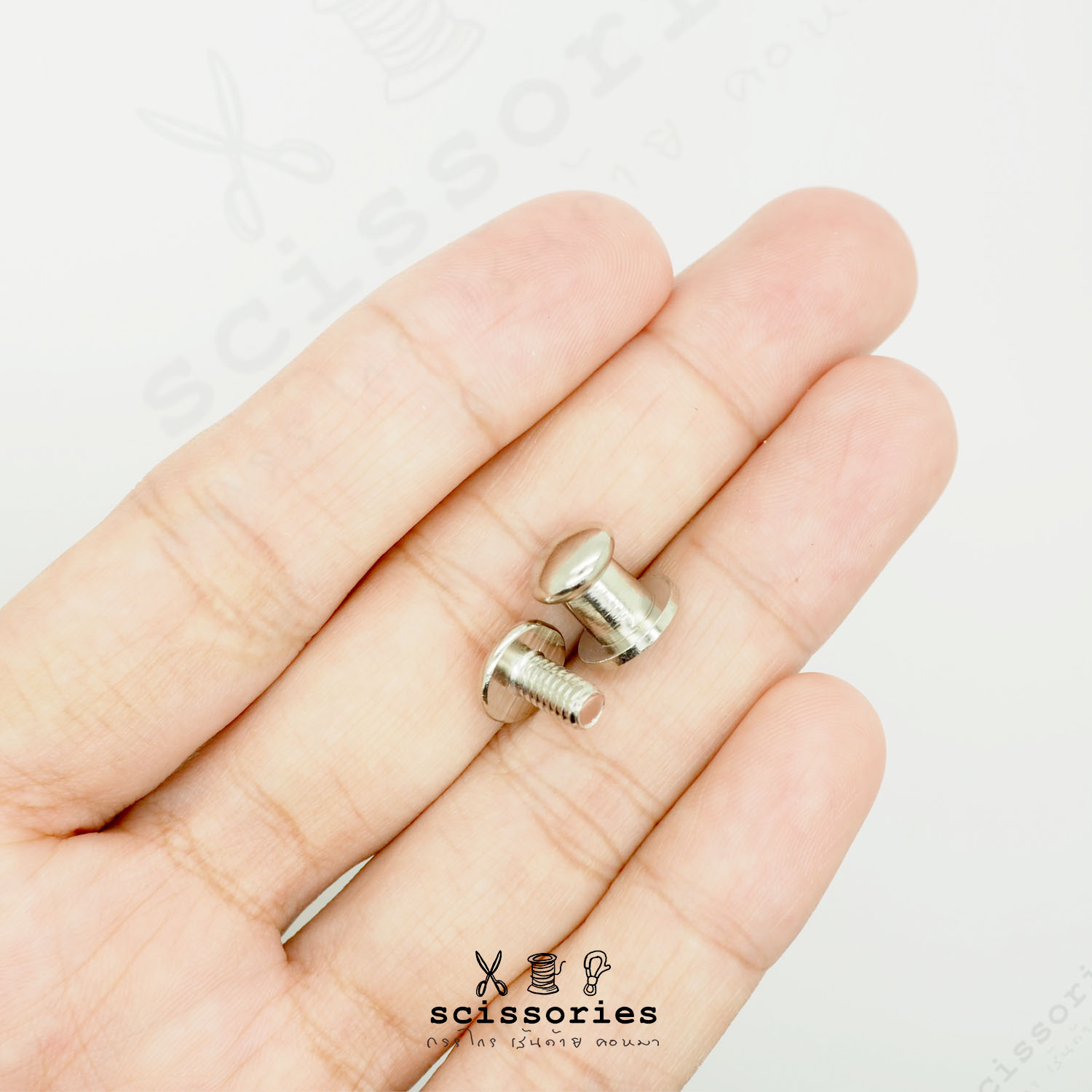 น๊อตเกลียว 8 MM สีเงิน/2ตัว