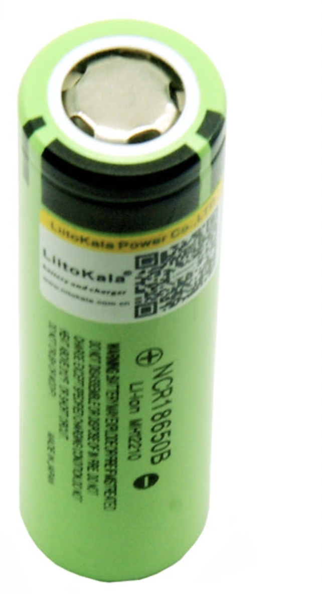 1ลูก Liitokala 18650 Panasonic 3400mAh Li-ion 3.7v Battery NCR18650B Flat Top ของแท้เท่านั้นมีสติ๊กเกอร์แท้ แบตเตอรี่