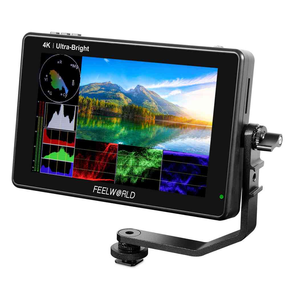 FEELWORLD LUT7S PRO: จอภาพ 7 นิ้ว 2200nits พร้อม 3D LUT, Touchscreen, 4K HDMI และ 3G-SDI สำหรับกล้อง DSLR และวิดีโอ