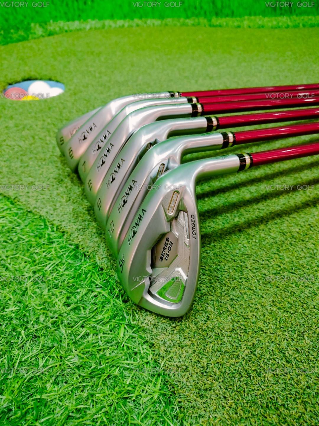 Iron Set Honma Beres IS-05 FORGED 5-10 ,SW ( 7 pcs. ) ( ARMRQ 8 2 Star 62/ S/ TQ: 4.95 ) 62g. ปี 2016