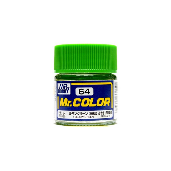 Mr.Color C64 Yellow Green Gloss (10ml) 4973028635218 Mr. Hobby