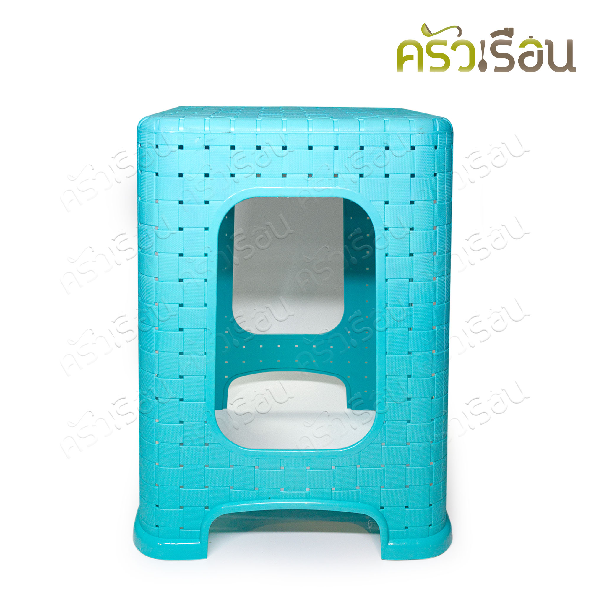 Sahachai เก้าอี้ พลาสติก ลายหวาย 31 x 31 x 46 ซม. 2019 [ราคาต่อตัว] สหชัย เก้าอี้ ไม่มีพนักพิง คละสี