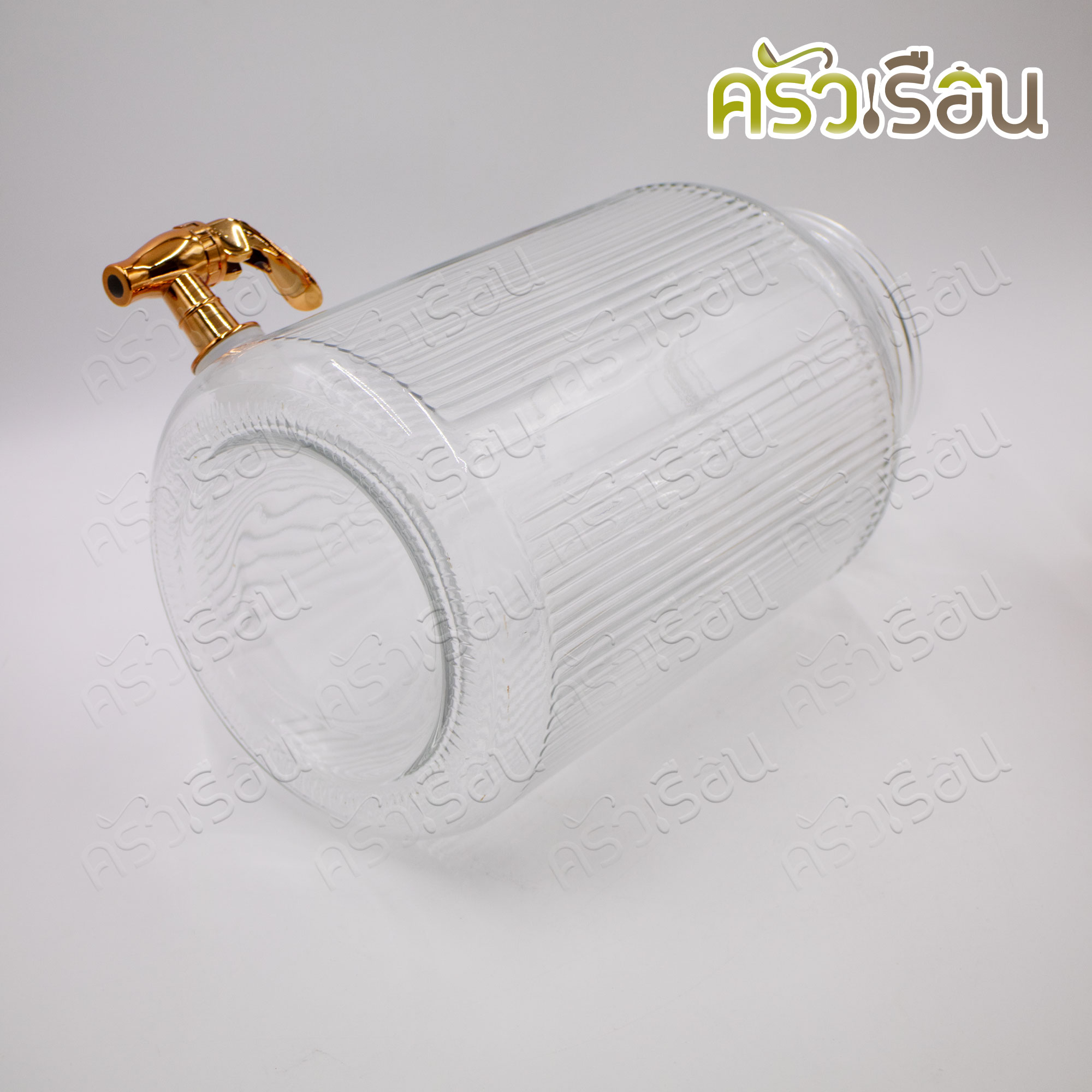 US โหลจ่ายน้ำผลไม้ 6 ลิตร โรสวู้ด พร้อมขาตั้ง HS-166 โหลแก้ว