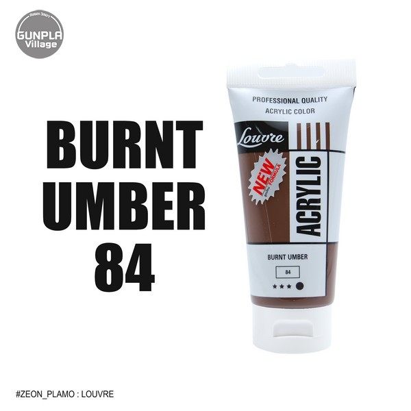Louvre Acrylic 084 Burnt Umber 80 ml LOUVRE 8851596080844