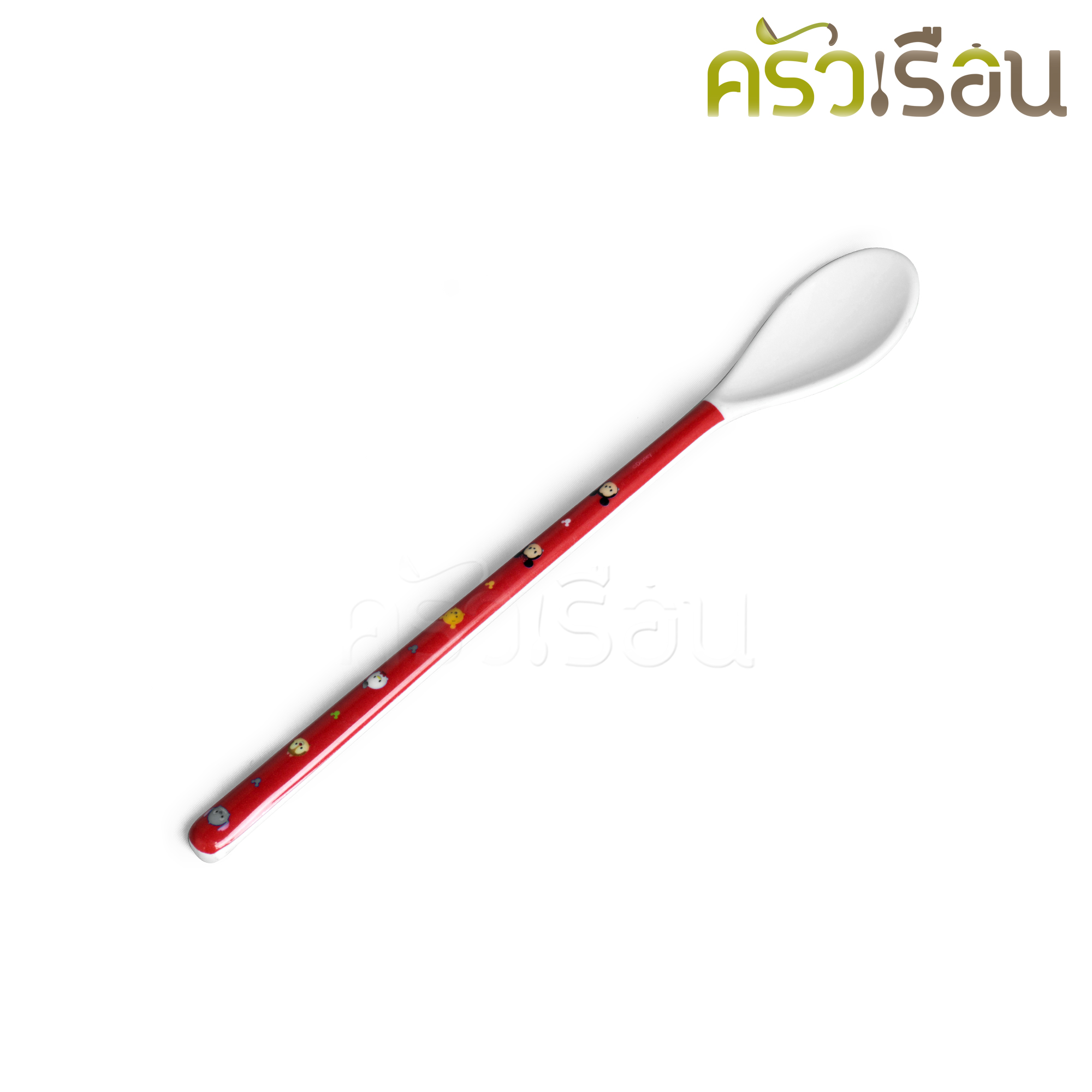 Flowerware ช้อนด้ามยาว ขนาด 8.875 นิ้ว ลายทีซูมซูม Tsum sum SP830 ช้อนชงกาแฟ ช้อนค็อกเทล ช้อนคนด้ามยาว