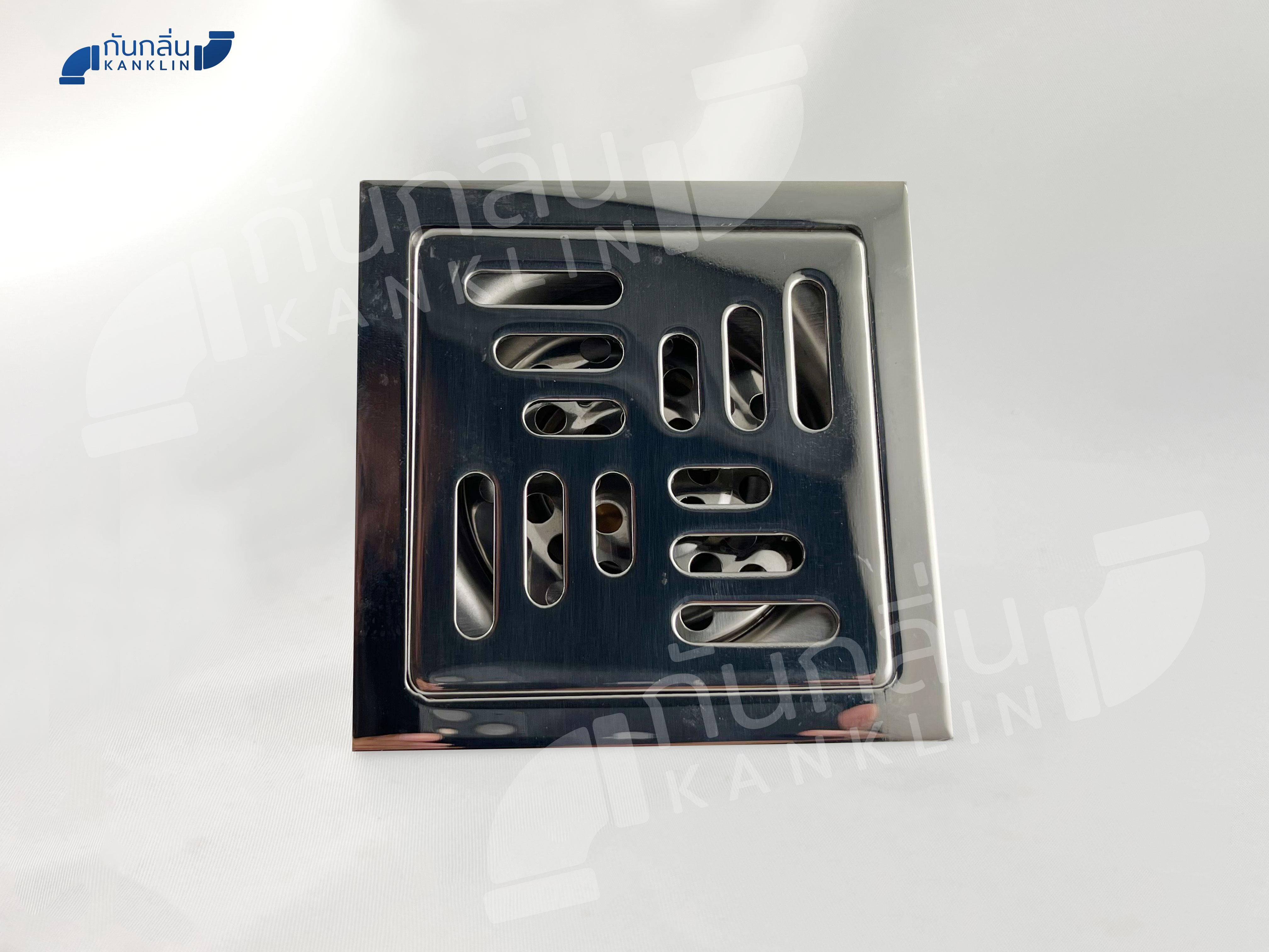 ตะแกรงสแตนเลส304 หน้าเหลี่ยมมีลาย ขนาด 10x10 ซม.