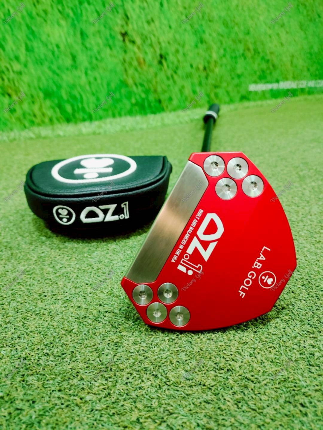 Putter L.A.B. GOLF OZ.1i Red Length 34.5” / Lie 69° ( Matte Black Premium Steel ) / ( Press Pistol 2 Degree Black )