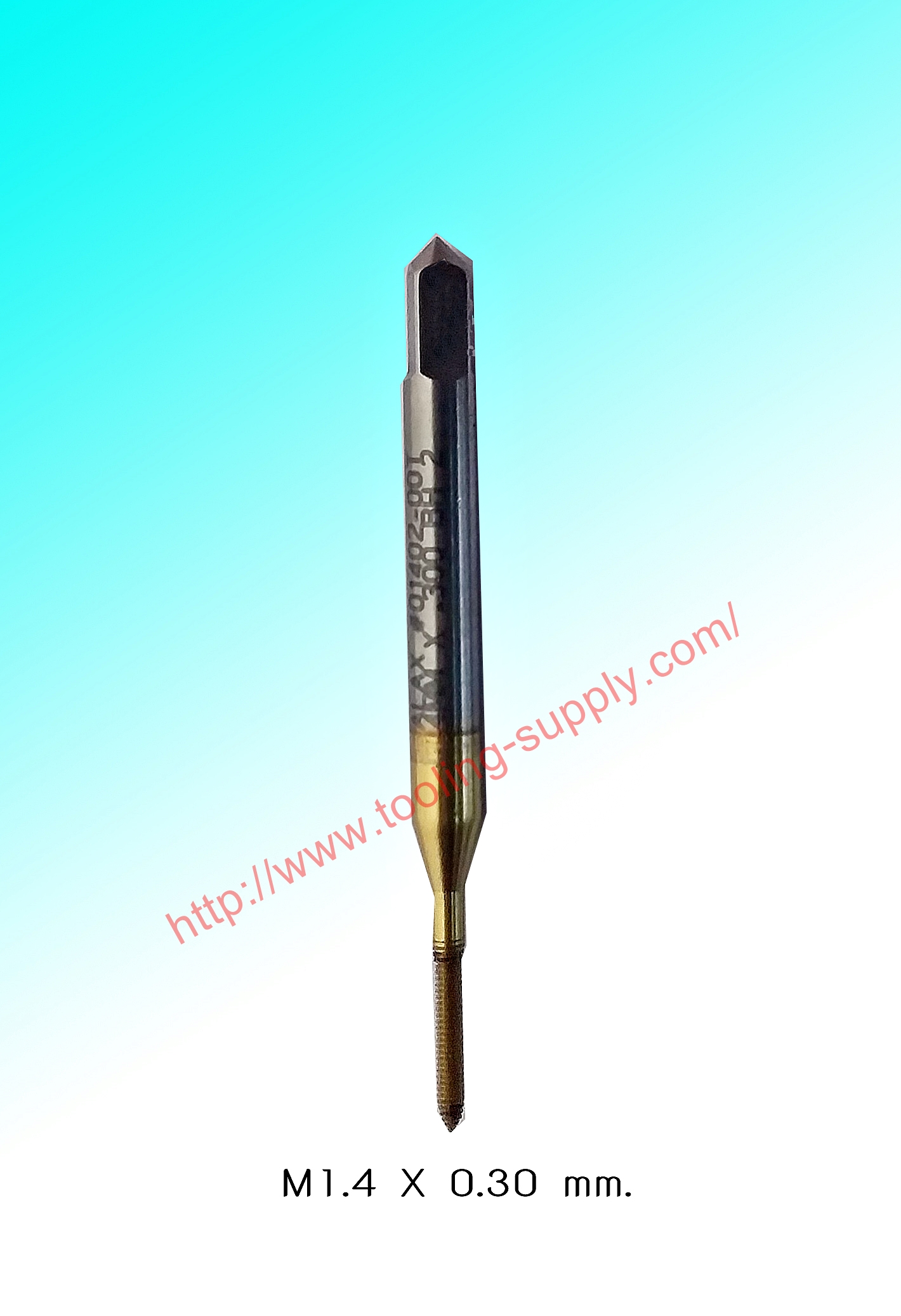แมชชีนต๊าปไร้เศษรูตัน M1.4x0.30 สีทอง