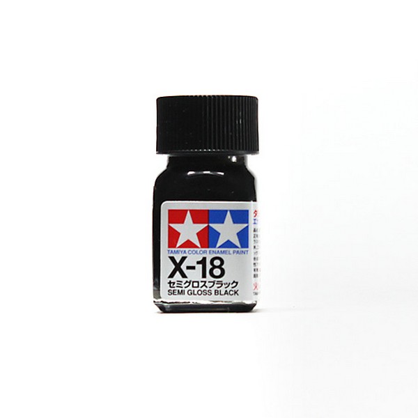 Tamiya Enamel Color 80018 X-18 Semi Gloss Black (Semi-Gloss) Tamiya 45135170
