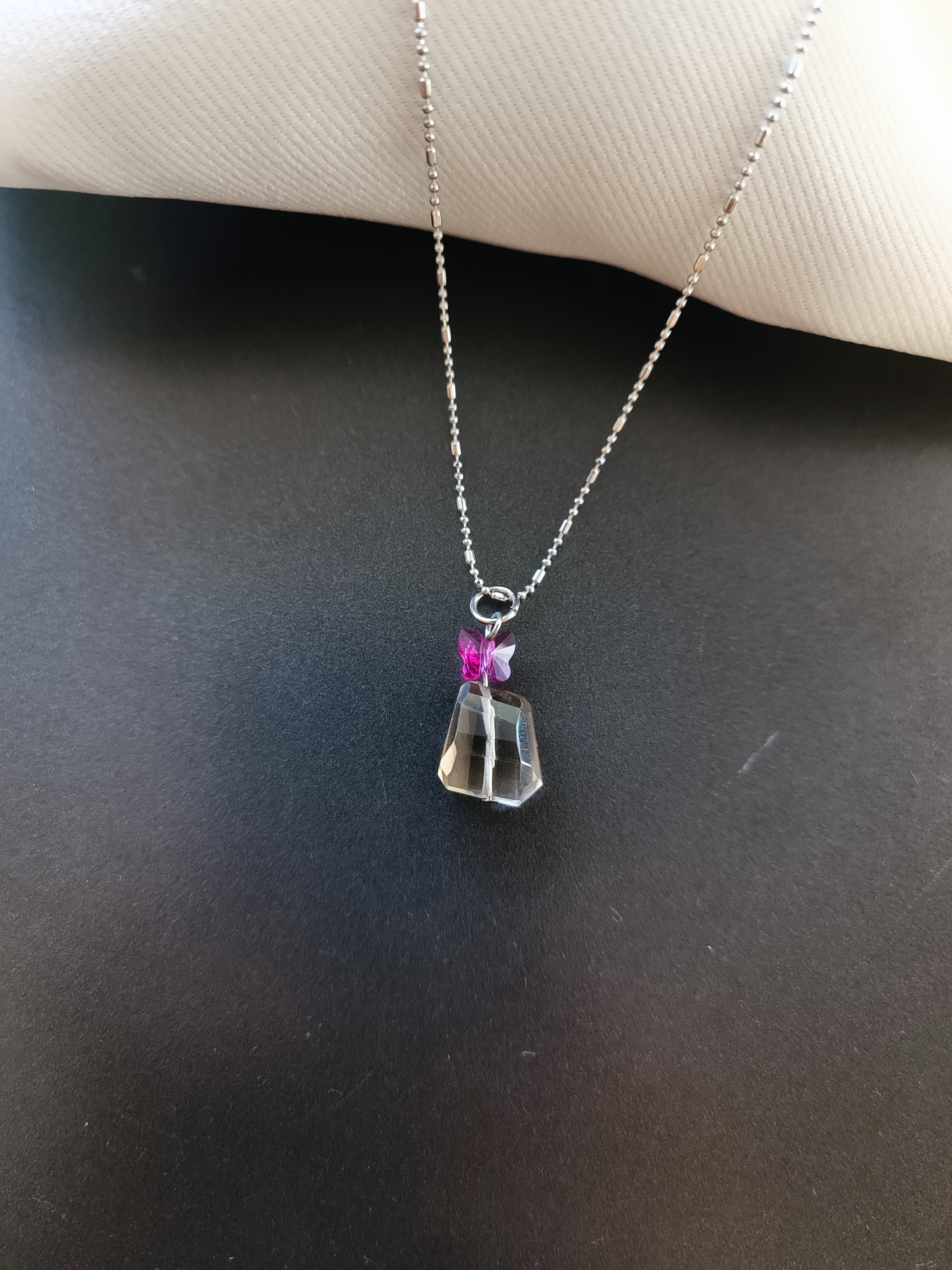 สร้อยคอหินแท้ Smoky Quartz Necklace (ช่วยปัดเป่า ความคิดเชิงลบ)