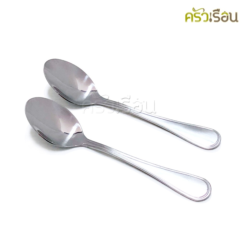 Double Apples ช้อนชา สเตนเลส ลาย 857 ขนาด 14 ซม. แพค 2 ชิ้น