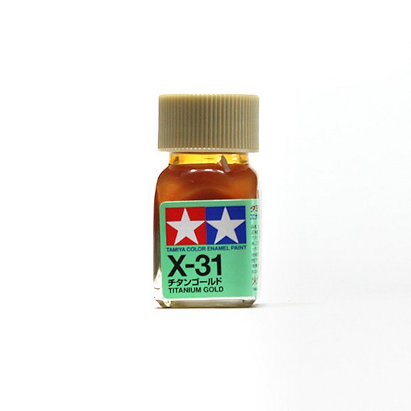 Tamiya Enamel Color 80031 X-31 Titanium Gold (Gloss Metallic) 4950344067268