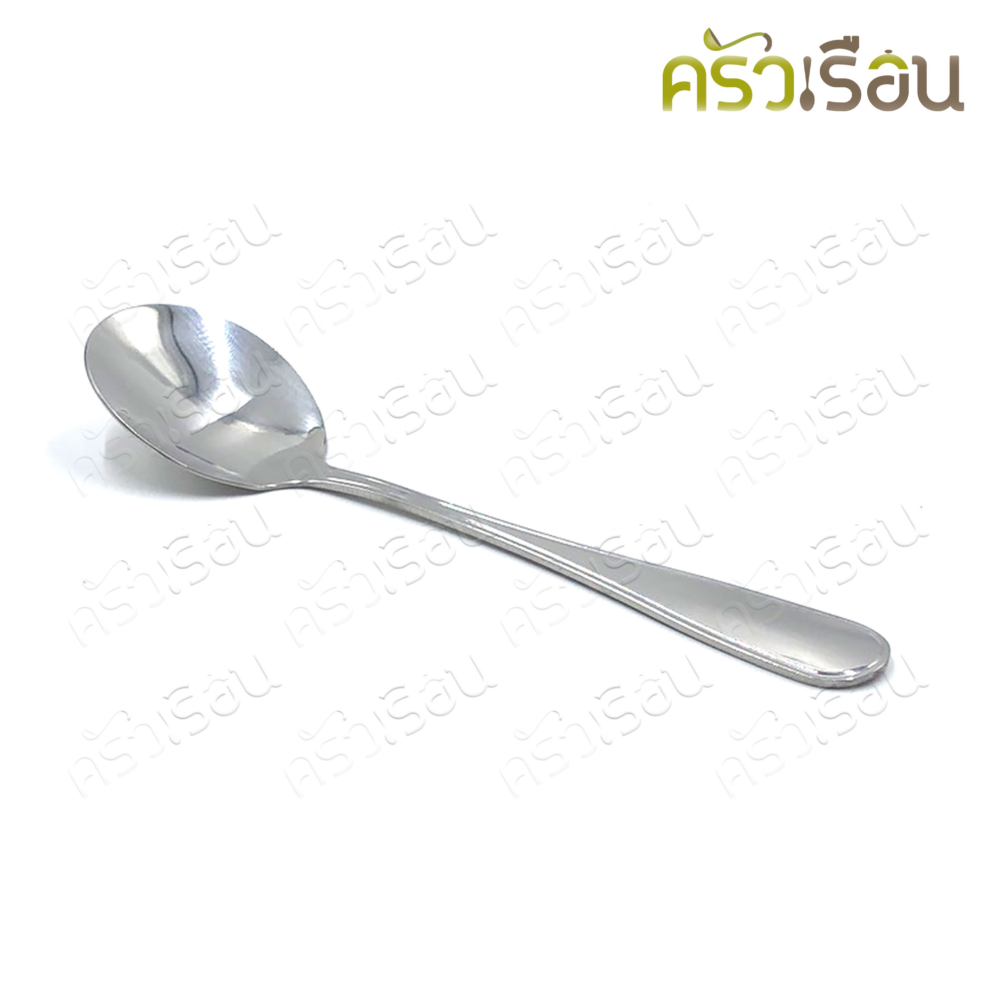 Double Apples ช้อนซุปกลม สเตนเลส #857 ขนาด 17.4 x 4.8 ซม.