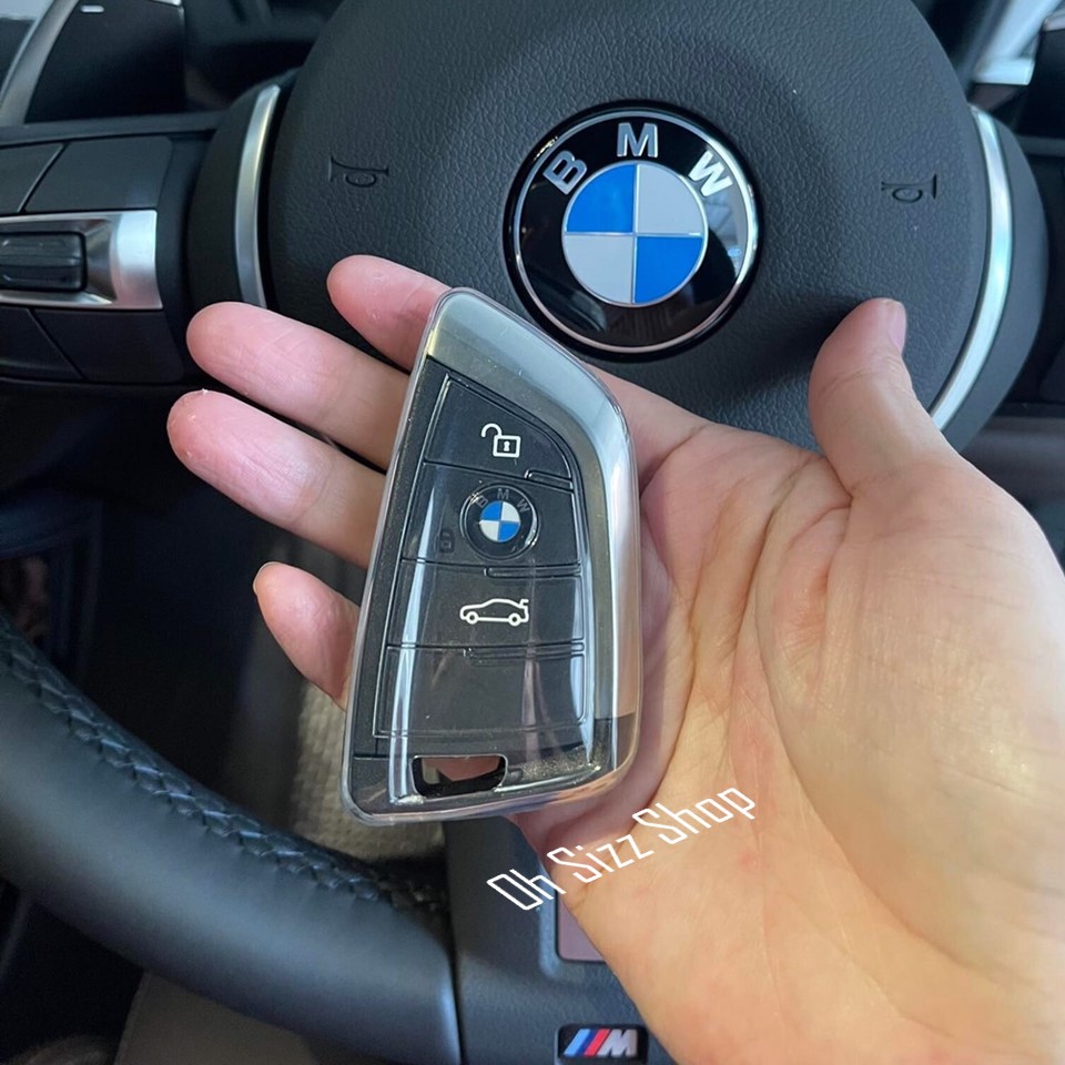 เคสใสซีทรู รีโมทรถ BMW ทรงใบไม้ แบบบางพิเศษเข้ารูป สวยงาม สัมผัสบางเบา ปกป้องรีโมท (Blade Ultra Thin See Through Transparent TPU Key Case) BMW Key Sets Suitable for BMW car key cover X3 X4 X5 X6 new 5 series car key 3 series 7 series