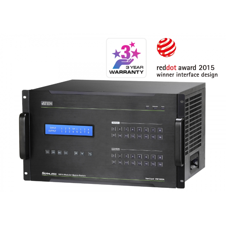 16X16 MODULAR VIDEO WALL+ DIGITAL MATRIX SWITCH WITH SEAMLESS SWITCH SUPPORT
