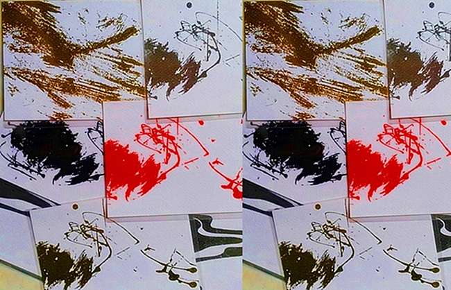 รับพิมพ์การ์ดอวยพร พิมพ์กำมะหยี่ หลากสี ลายนามธรรม สำหรับคนสบายสไตล์เซอร์ๆ