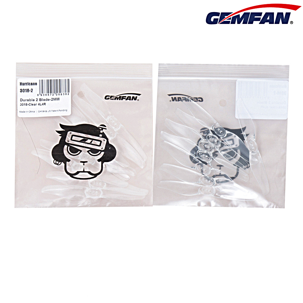 3-G5 Gemfan 8ใบ 3018 Hurricane Durable 2เบลด (3x1.8) 3Inch Prop ใบพัด fpv racing drone freestyle เหนียว แรง โดรนซิ่ง RC